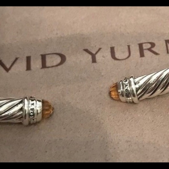 David Yurman Citrine and Diamond Cable 5mm - Picture 2 of 3